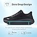JACKSHIBO Women's Easy Slip in Hands up Free Wide Toe Box Road Running Shoes Arch Support Cushion Walking Tennis Workout Gym Trail Athletic Casual Fashion Sneakers Zero Drop Lightweight Black Size 8
