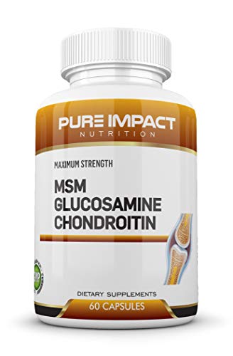 Glucosamine Chondroitin Complex | Glucosamine and Chondroitin | Joint Supplement with MSM | Joint Support Supplement for Relief | Joint Pain Relief Supplement | Made in USA | Pure Impact Nutrition