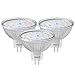 Price comparison product image QNINE Warm White MR16 LED Bulbs, GU5.3 LED Light Bulbs, 5W (50W Equivalent), 12V, 120° Beam Angle, 2700K, Non-Dimmable, 3-Pack
