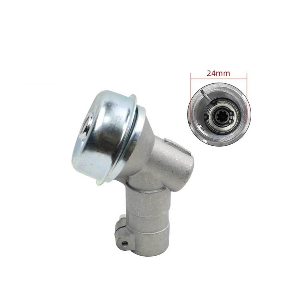 Cabezal de trabajo de 7 dientes de tubo de 24mm apto for desbrozadora, conjunto de caja de cambios compatible con FS55 FS56 FS70, pieza de varilla de operación de recortadora(24 tube 7 tooth)