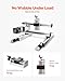 VEVOR Linear Stage Actuator, 100 mm Effective Stroke, Ball Screw CNC Linear Motion Guide Rail, Double Optical Axis, C7 High-Precision, Bearing Slide Block, Manual Handwheel, for CNC Router X Y Z Axis