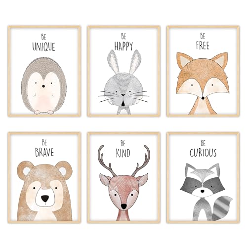 Image of W.O.W.A - Woodland Wall Decor | Jungle & Safari Decor | Baby & Nursery Decor (8"x10", UNFRAMED)
