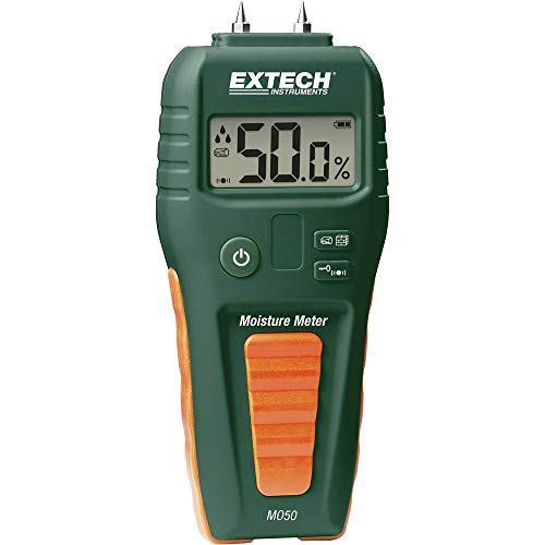 Extech MO50 Compact Pin Moisture Meter - Digital Water Leak Detector for Wood and Building Materials...
