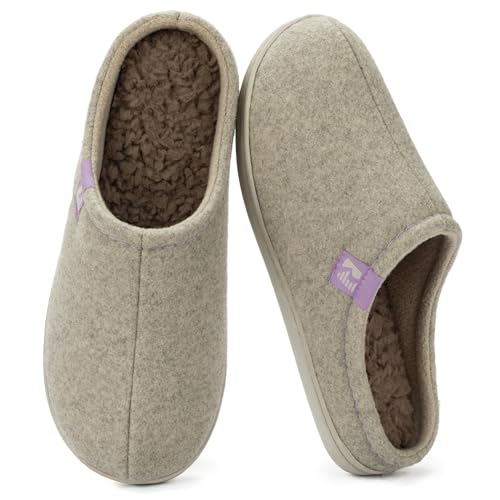 RockDove Damen Hausschuh aus Filz im Clog Stil robust...