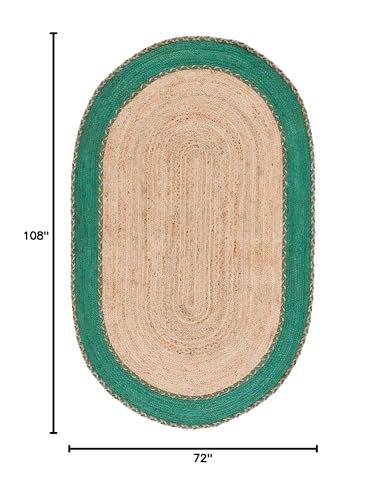Tapete ovalado de fibra natural SAFAVIEH 6 x 9 pies miniatura 2