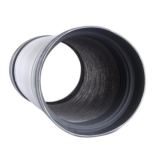 Image of 6 /150MM PVC Kitchen Chimney Pipe /Flexible Plastic Pipe /Flexible Duct Hose Pipe (8 Feet), Grey