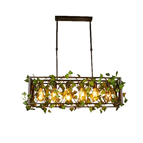 Lustre de feuilles de fer noir au design parfait pour restaurant