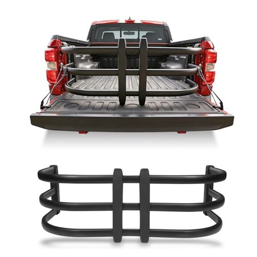 Uilffur Truck Bed Extender Fit for Ford Maverick 2022-2026, Adjustable Aluminum Tailgate Extender, 180° Flip Design, Heavy-Duty Alloy, Drill-Mount Storage Extension for Long Cargo