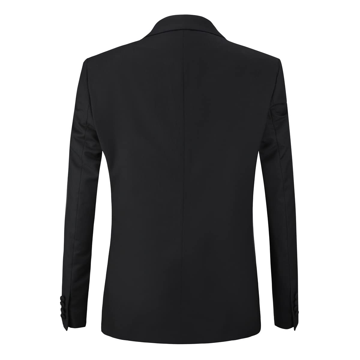 YOUTHUP Abito da Smoking da Uomo in 3 Pezzi con Revers a Lancia a 1 Bottone (Gilet e Pantaloni Blazer)
