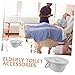 FOMIYES Portable Toilet Chamber Pot Lid for Adults Lightweight Household Spittoon for Indoor Use Easy to Clean Wear-Resistant Plastic for Disabled and Elderly