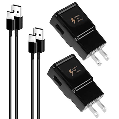 Type C Wall Charger, Adaptive Fast Charger with USB Type C Cable?6.6 ft? Compatible with Samsung Galaxy S10/S10+/S10e/S9/S9+/S8/S8Plus/S21/S21 Ultra/S20/S20+//Note 8/9/10/20/Edge/Active (2 Pack)