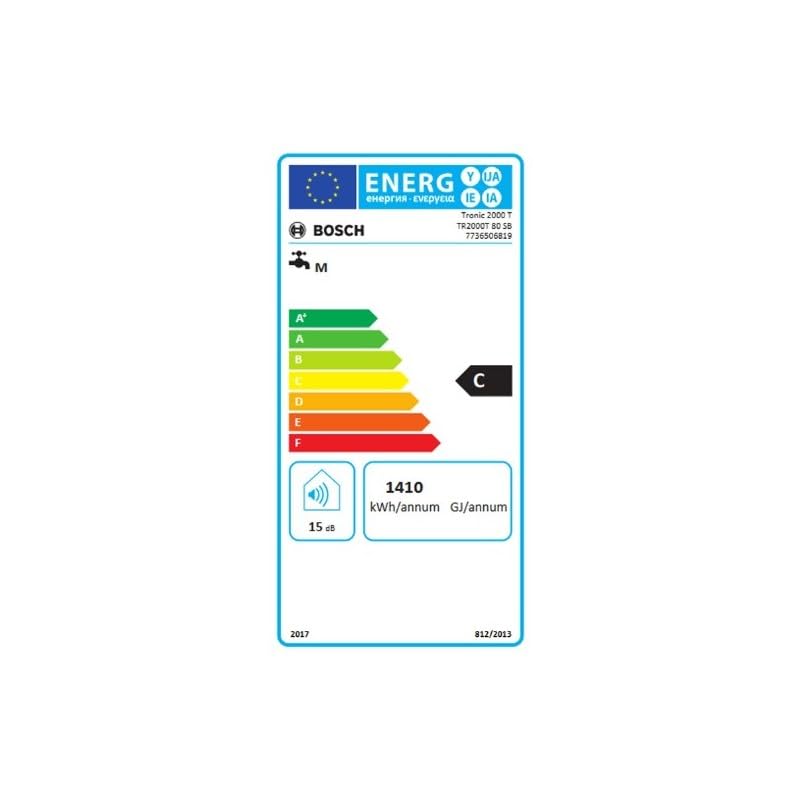 Termo Eléctrico Bosch TR2000T 80SB SLIM 80L