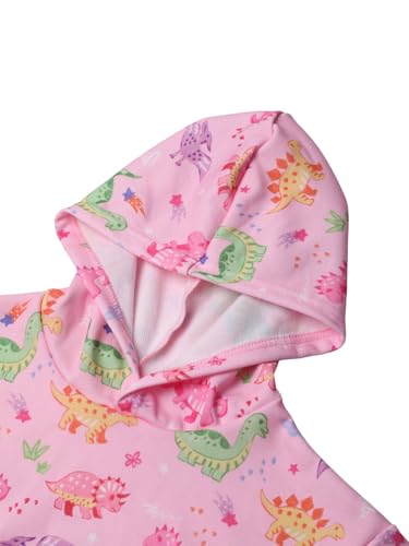 Image of WELAKEN Girls and Toddlers' Pullover Printed Hoodie Sweatshirt with Kangaroo Pocket