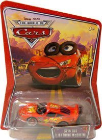 Disney / Pixar CARS Movie 155 Die Cast Car Series 3 World of Cars Spin Out Lightning McQueen