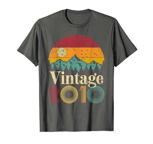 11th Birthday Gift 2010 11 Years Old Vintage Retro Style T-Shirt