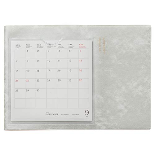 ラコニック 手帳 2021年 B6 横型 ウィークリー カレンダーポケット グレー LDS20-180GY （2020年 9月始まり）