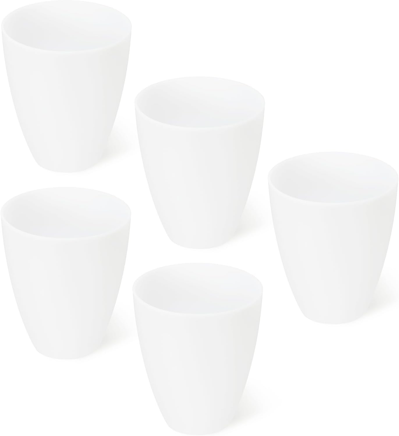 PATIKIL 1.18" Hole 4.53" High Plastic Lampshade, 5 Pcs Floor Lamp Light Covers Replacement Lamp Shade Cover for Floor Table Lamp Multi-Head Stand Up Lamp Light, White