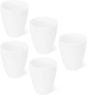 PATIKIL 1.65" Hole 4.53" High Plastic Lampshade, 5 Pcs Floor Lamp Light Covers Replacement Lamp Shade Cover for Floor Table Lamp Multi-Head Stand Up Lamp Light, White