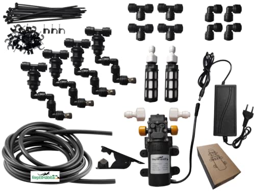 ReptilHábitat Regensystem für Chamäleon-Reptilien, 220 V, 4 Düsen (Set mit Pumpe)