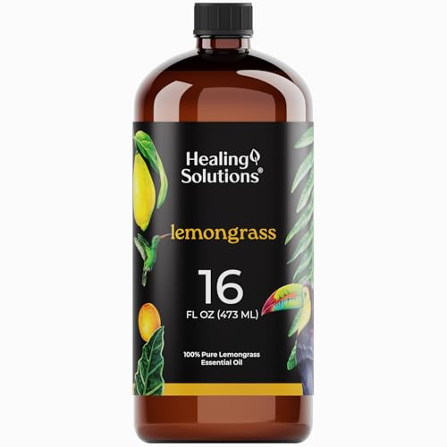 Aceite esencial de hierba limón Healing Solutions 16 oz miniatura 1