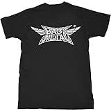 [Babymetal] (ベビーメタル) オフィシャル商品 ユニセックス ロゴ Tシャツ 半袖 トップス (XL) (ブラック)