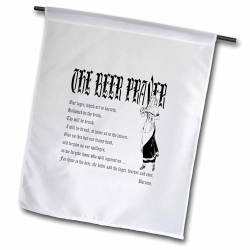 3dRose Beer Prayer Parody In Prayer of Adoration With Dirndl Girl - Flags (fl-382589-2)