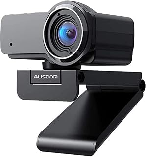 Full HD Webcam 1080P with Microphone, AUSDOM Wide Angle USB PC Cam