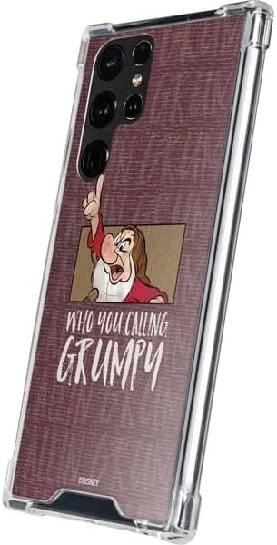 Skinit Clear Phone Case Compatible with Galaxy S23 Ultra - Officially Licensed Disney Snow White Grumpy Design