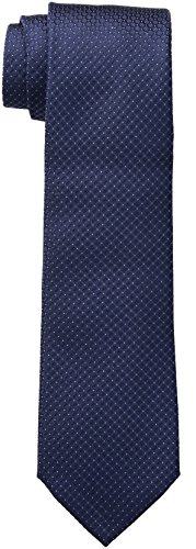 Calvin Klein Men's Steel Micro Solid A Tie, Navy, Regular
