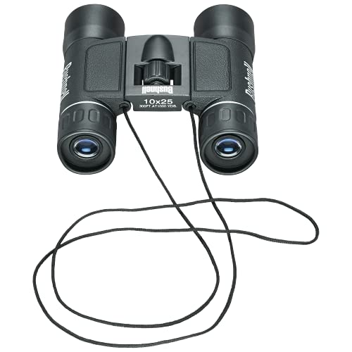 image for Bushnell Powerview 10x25 Compact Binoculars, High-Power Folding Roof P