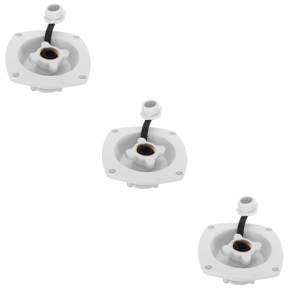 Gatuida 3piezas Tapón De Llenado De Agua Para Rv Accesorio De Entrada De Agua Instalación Fácil y Compatible Autocaravanas y