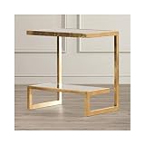❤ 【Construcción duradera y estable】 Nuestra mesa auxiliar está hecha de un marco de metal de alta calidad, que garantiza una robustez y durabilidad, además de que no se oxida ni se oxida.El diseño de la forma única es más estable.Es suficiente para satisfacer sus necesidades diarias.Puede servirle durante mucho tiempo.