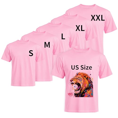 Joyclub 5 Pack Unisex Polyester Sublimation T-Shirts