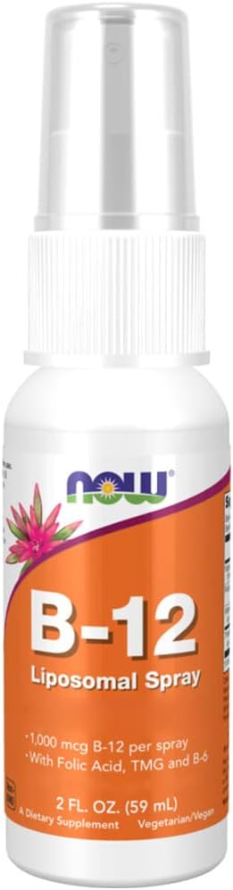 NOWFoods, Liposomal B12 Spray, Depot, Vegan, 59ml, Lab-Tested, Vegetarian, Gluten Free, Non-GMO
