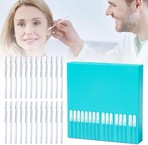 24 Pcs Earwax Removal Adhesive Swabs, 2025 Upgrade Sticky Ear Cleaning Stick, Reusable Sticky Ear Swabs, Ear Wax Removal Cleaning Tools for Adult Kids (24pc, Large)