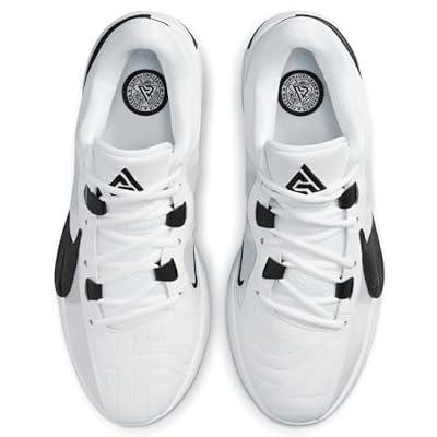 Nike Giannis Freak 5 (Team) Basketball Shoes (DZ2946-100, White/White/Black) Size 6