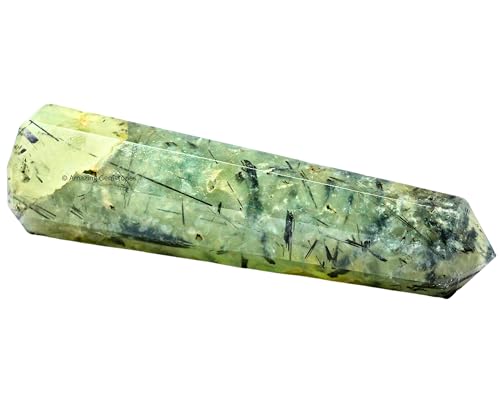 Image of Amazing Gemstone Prehnite Crystal Towers - Natural Healing Crystal Point Obelisk for Reiki Healing and Crystal Grid (3 inch to 4 inch INCH)
