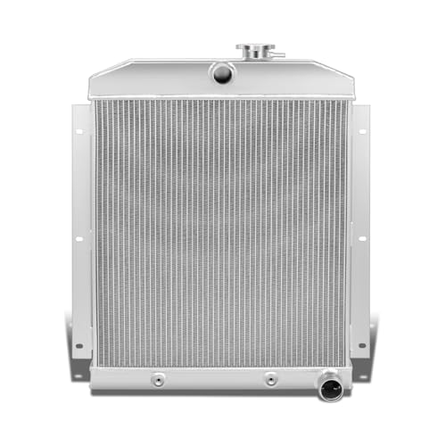Image of DNA Motoring RA-CHEVYT47-3 3-Row Full Aluminum Radiator Compatible with 47-54 Pickup /Suburban L6 Models,19.75 inch x 20.75 inch x 2.25 inch,1.50 inchInlet /1.75 inchOutlet