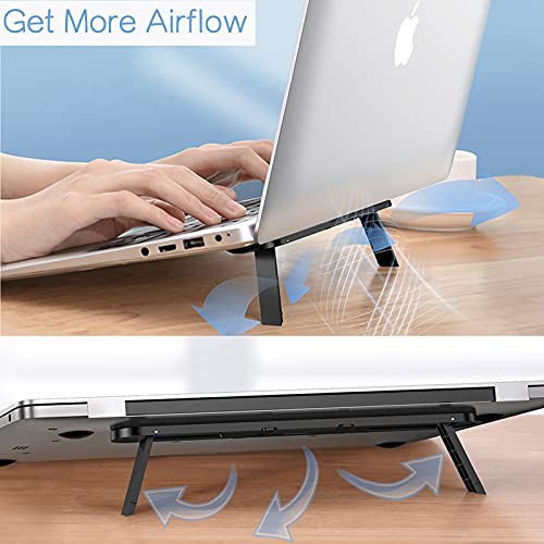 Soporte portátil ajustable para laptop 12-17 pulgadas negro miniatura 3