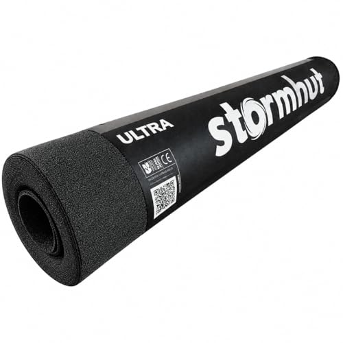 Heavy Duty Black Polyester Reinforced Shed Felt Roll 10m x 1m Charcoal Black Waterproof Roofing Felt for Sheds Pagodas & Garden Buildings Tear Resistant Nails Included