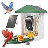 HARYMOR Smart Bird Feeder with Camera Solar Powered, 2K HD L...