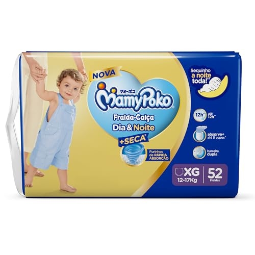 MamyPoko Fralda-Calça Dia&Noite Xg 52 Unidades MamyPoko Fralda-Calça Dia&Noite Xg 52 Unidades