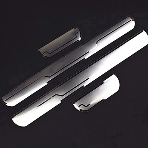 4 Pièces Protection de seuil de Porte en acier inoxydable pour Renault CLIO 2019-2020, Anti Rayures RéSistante à l'usure Voiture Seuil Porte Plaques, avec Logo Cover
