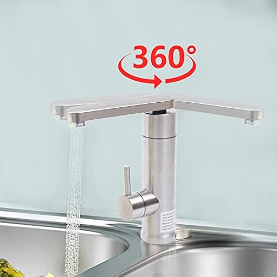 Rubinetto Elettrico Acqua Calda Istantanea Con Display LED - Scaldabagno 3000W Per Cucina In Acciaio Inox