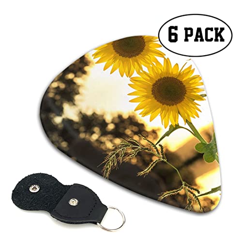 Ensemble de 6 médiators de guitare tournesols pour guitare acoustique, guitare électrique, basse, ukulélé – fin, moyen… - Les Beatles, Paul McCartney, John Lennon, RIngo Starr, George Harrison Ensemble de 6 médiators de guitare tournesols pour guitare acoustique, guitare électrique, basse, ukulélé - fin, moyen… – Image 3