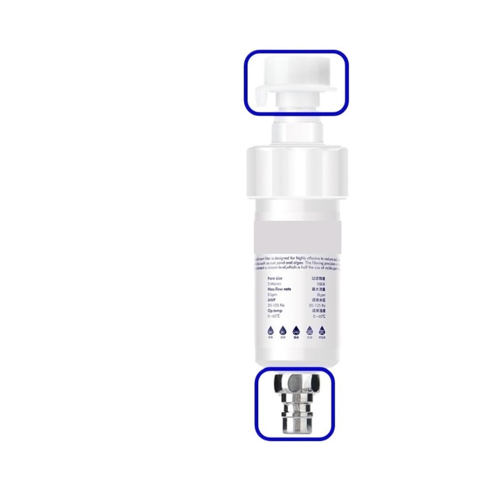 1pc Water Purification Pre-Filter for Washing Machine, Toilet, Shower, and Water Heater - Replaceable Cotton Cartridge(B1)
