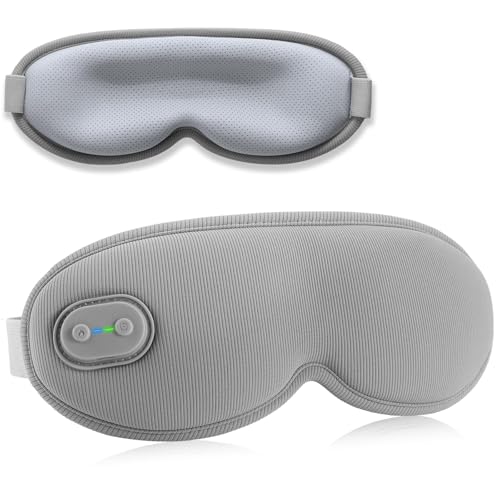 VINTEAM Cordless Heated Eye Mask with Adjustable Heat & Timer Settings, 3D Contoured Design, Heated Eye Mask for Eye Fatigue Relief Relaxation and Sleep Improvement