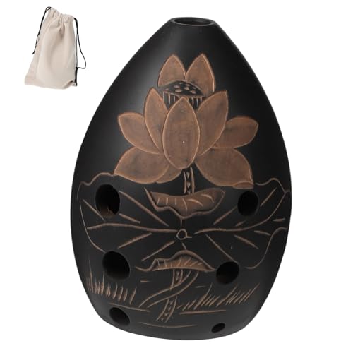 DRESSOOS 1個 8 8穴オカリナ 中国ocae さつまいものオカリナ 初心者 民族楽器 中国楽器 魯迅フルート 学生 初心者フルート 東部スタイル アンティーク民俗フ