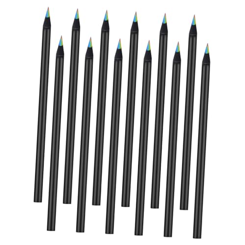Gatuida 12 piezas Lápices de Colores para con Núcleo de Colores Portátiles de Madera para Dibujo Artístico y Regalos Escolares