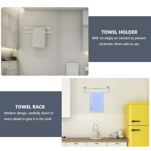 Porte-serviettes pour salle de bain et armoire double barre chic